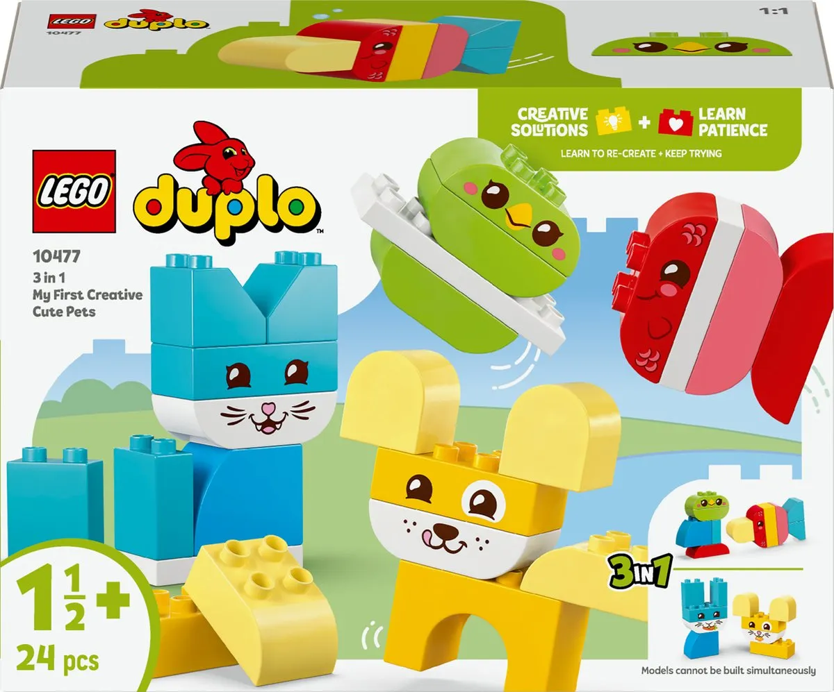 LEGO DUPLO 10477 Creative Cute Pets - 24 Stukken - Multicolor