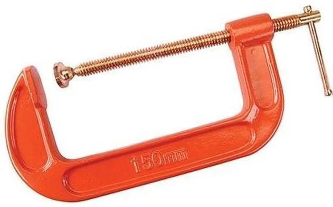 Silverline Gietijzeren G-klem 100mm - Roestbestendig