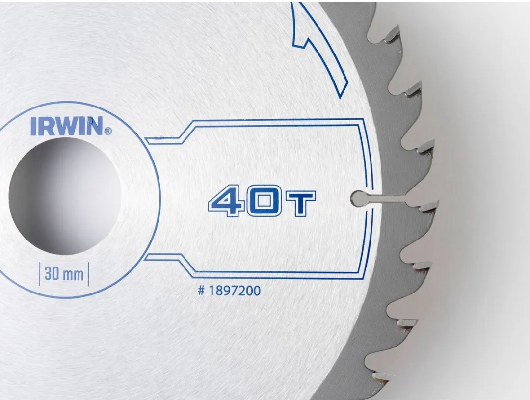 Irwin Construction 1897200 Cirkelzaagblad Hout - Ø190mm 40T