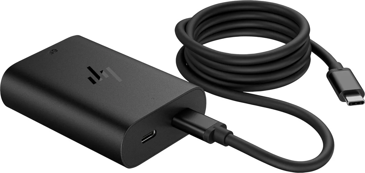 HP 65W GaN USB-C Laptoplader 600Q7AA - Zwart - afbeelding 6 van 6