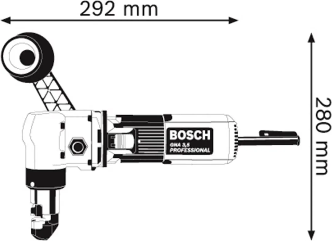Bosch Professional GNA 3,5 Knabbelschaar - 3,5mm Staal