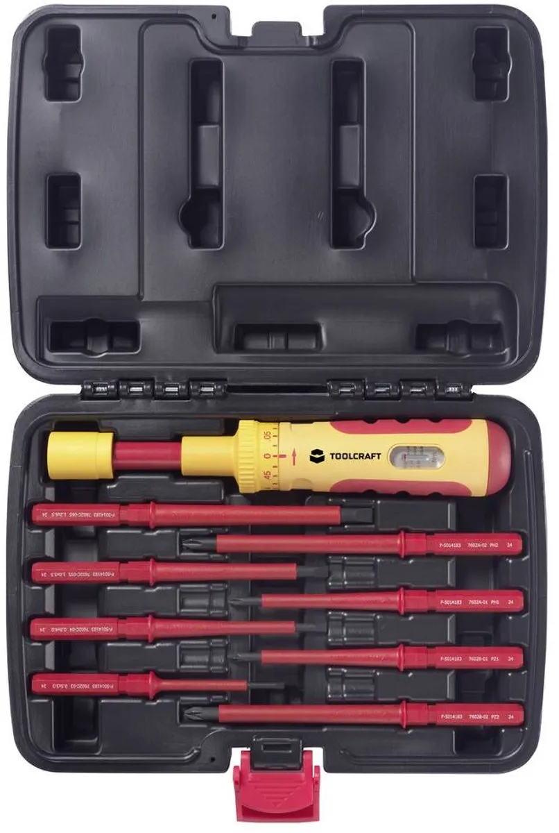 TOOLCRAFT Momentschroevendraaierset VDE 0.5-3 Nm - 9-delig