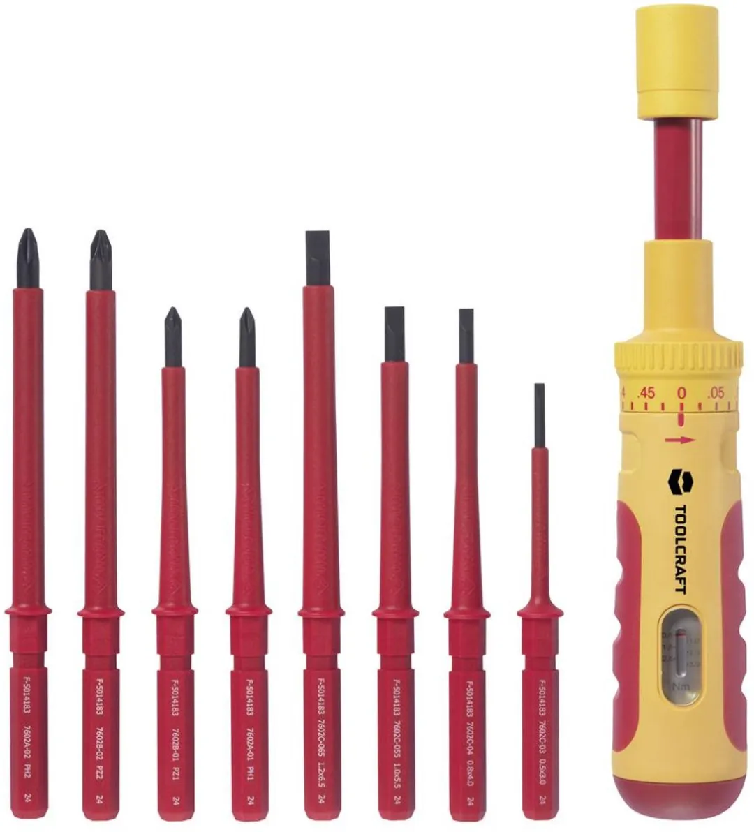 TOOLCRAFT Momentschroevendraaierset VDE 0.5-3 Nm - 9-delig