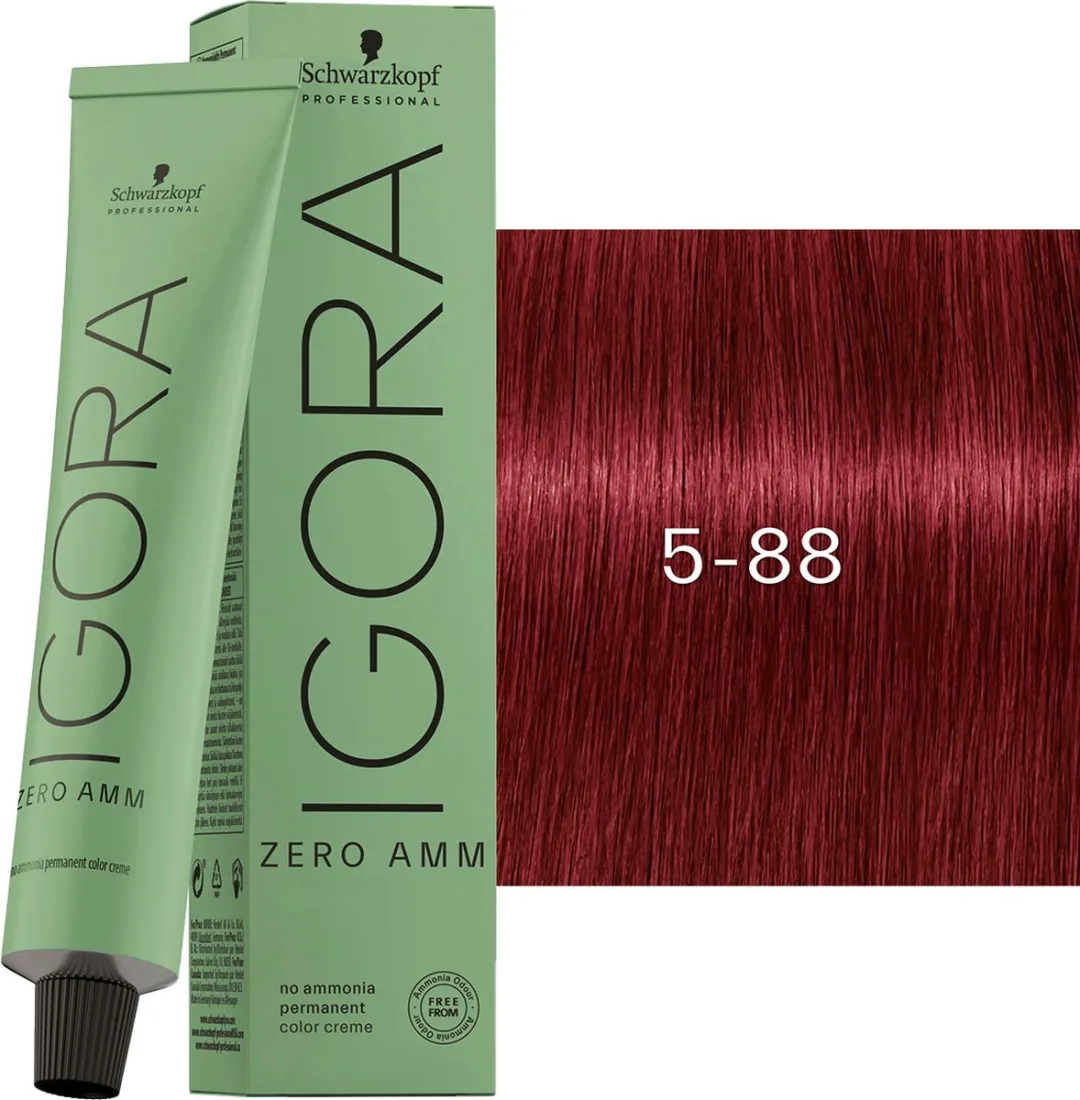 Schwarzkopf Igora Zero Amm Color Cream 60ml - Zwart