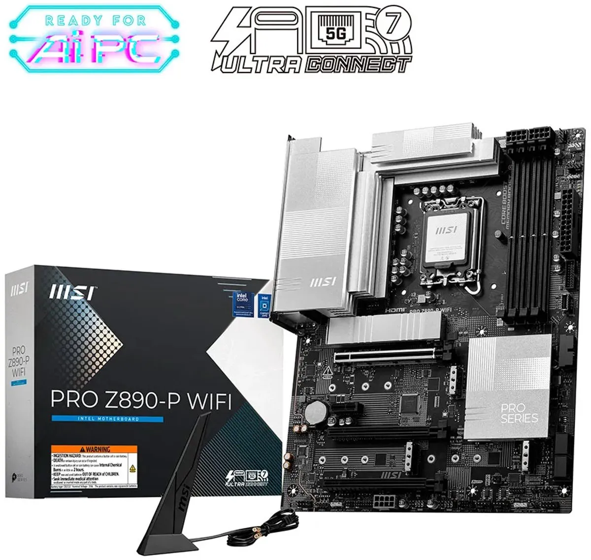 MSI PRO Z890-P WIFI Moederbord - Intel Z890 - ATX