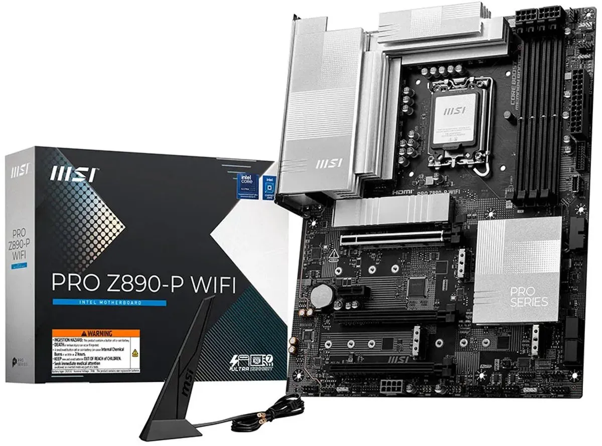MSI PRO Z890-P WIFI Moederbord - Intel Z890 - ATX