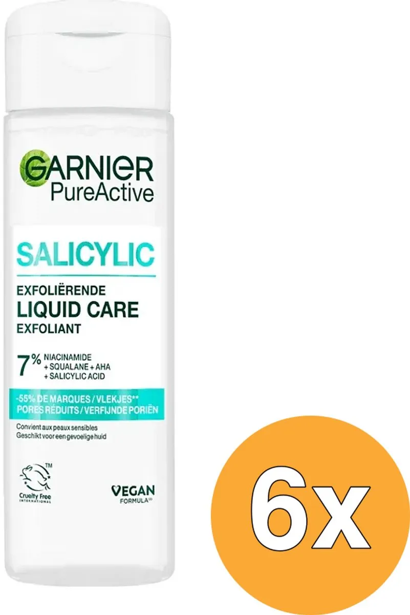 Garnier Pure Active Salicylzuur Exfoliërende Vloeibare Care 120ml