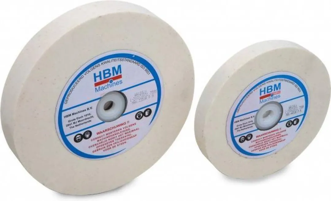 HBM Machines 150mm Slijpsteen HSS WIT Gritt 120