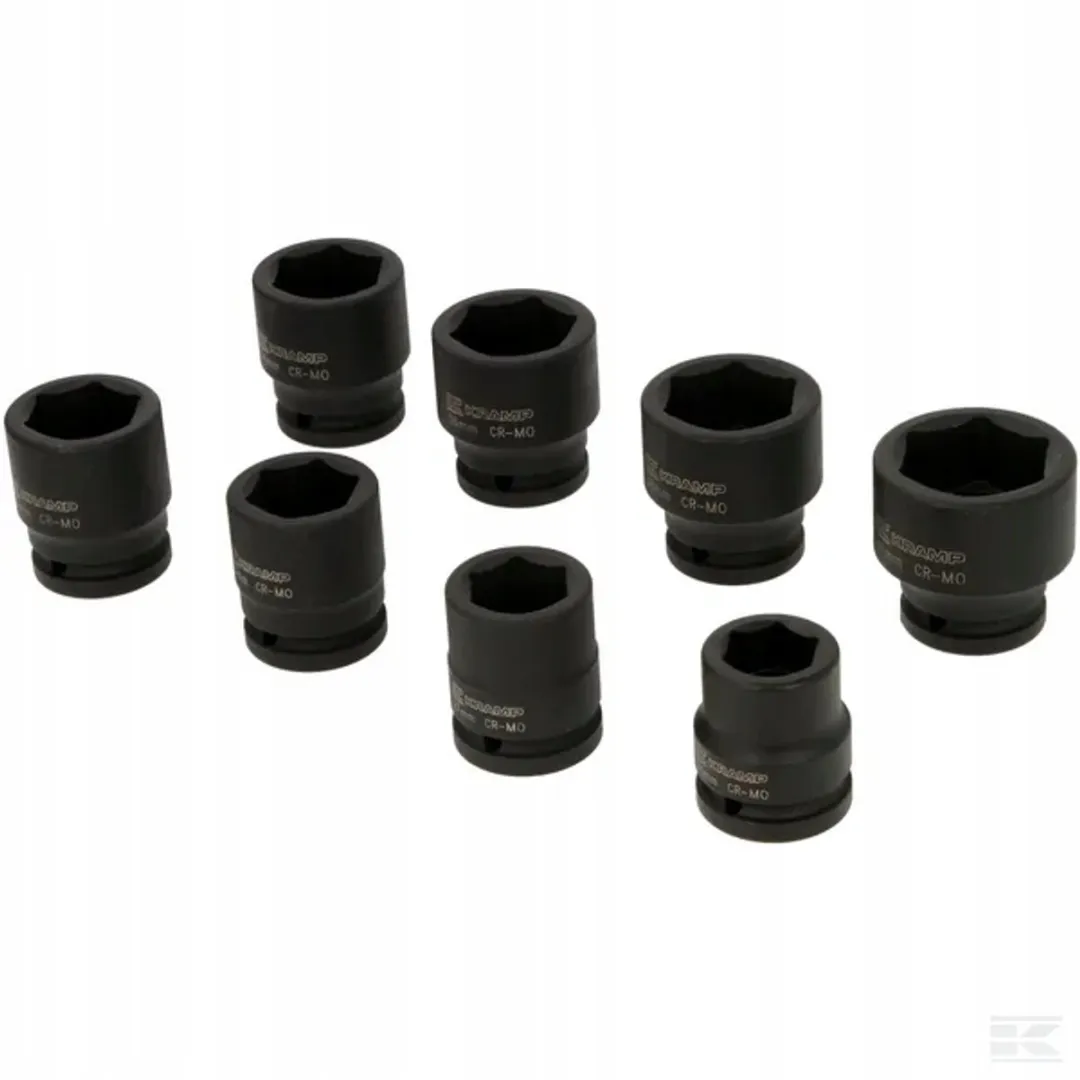 Kramp 8-delige Slaghoedjesset 3/4" - Chroom-Molybdeen Staal
