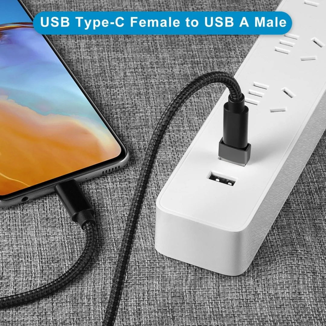 NÖRDIC C-OTG2 USB-C naar OTG Adapter - Zwart