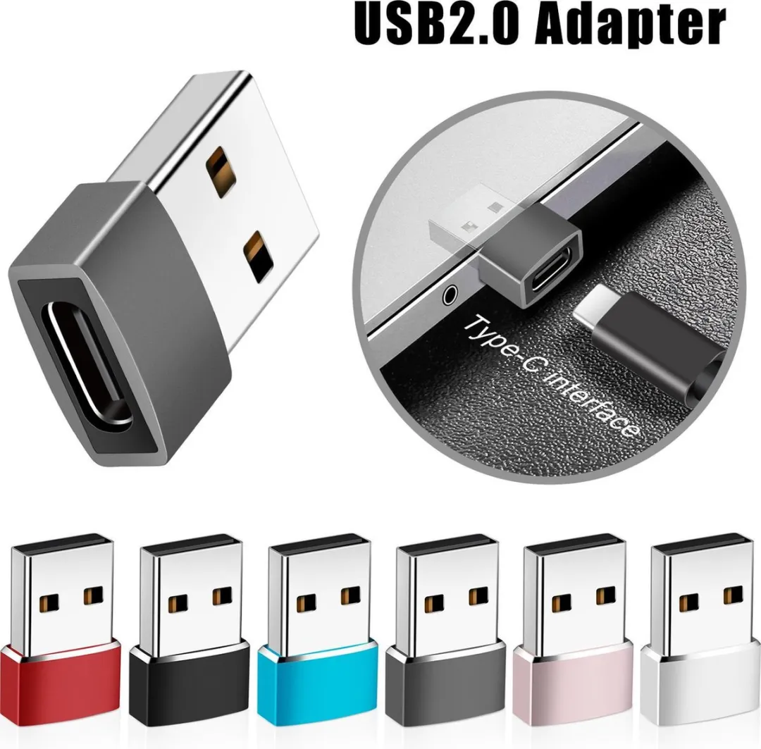 NÖRDIC C-OTG2 USB-C naar OTG Adapter - Zwart
