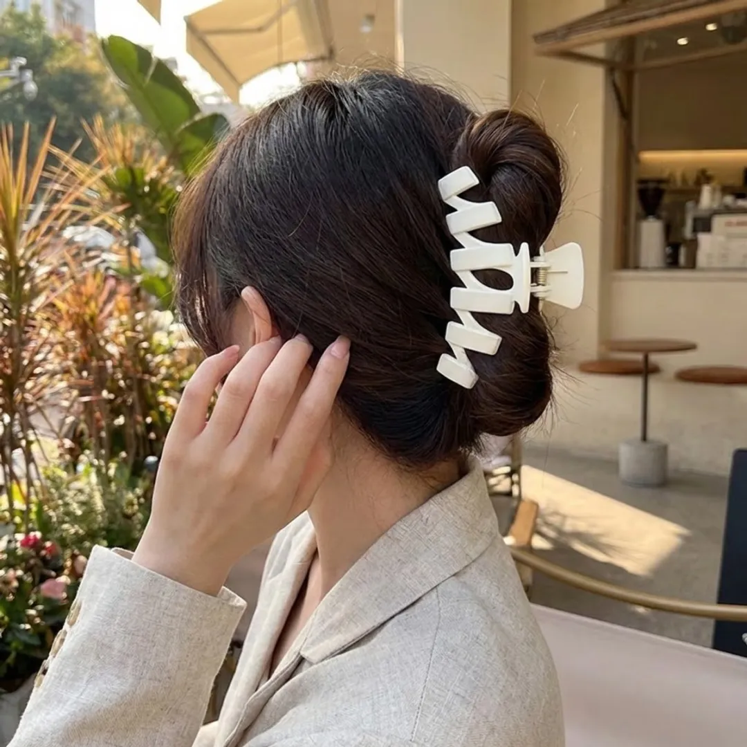 NuveX Witte Marmer Haarclip - Dames