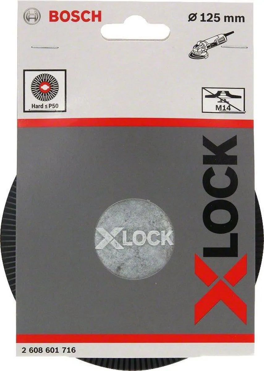 Bosch Professional X-Lock Steunschijf 125mm Hard