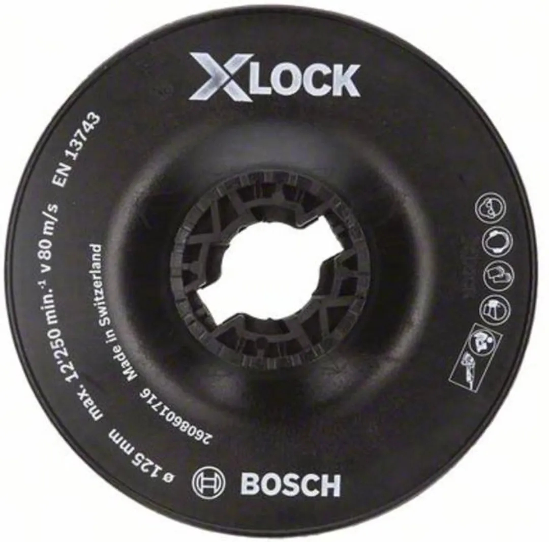 Bosch Professional X-Lock Steunschijf 125mm Hard