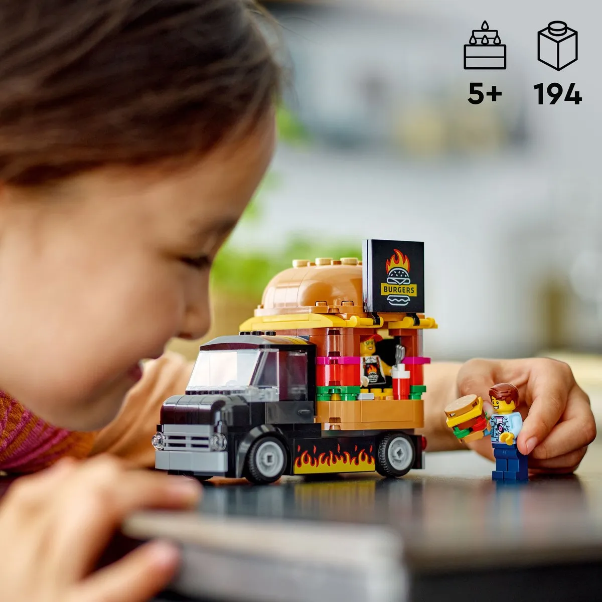 LEGO City Hamburgertruck 60404 - 194 Stukken