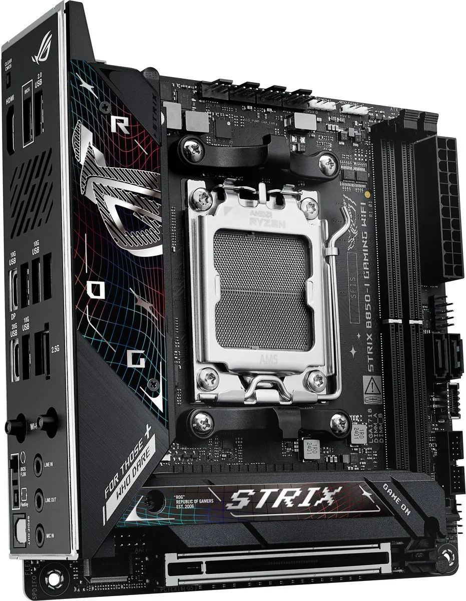 ASUS ROG Strix B850-I Gaming WiFi - Moederbord AM5 - Mini ITX - afbeelding 6 van 6