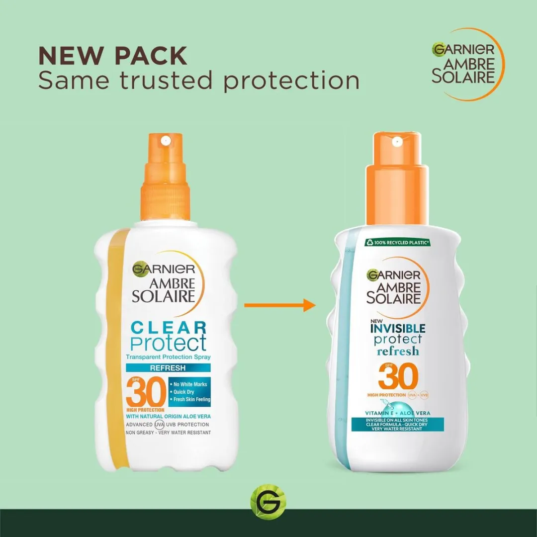 Garnier Clear Protect Delial Zonnebrandspray SPF30 200ml