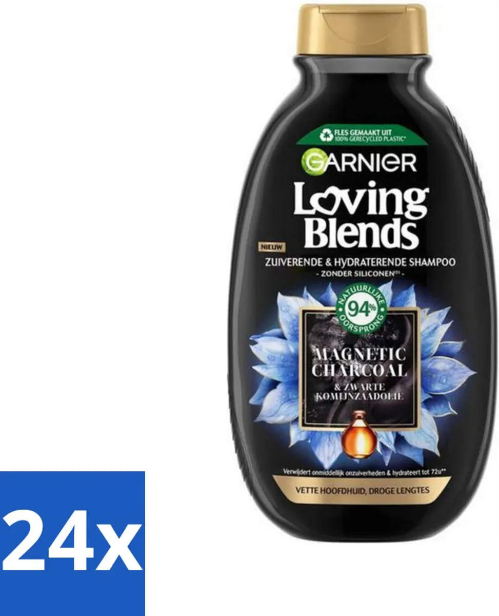 Garnier Loving Blends Charcoal Shampoo 300ml