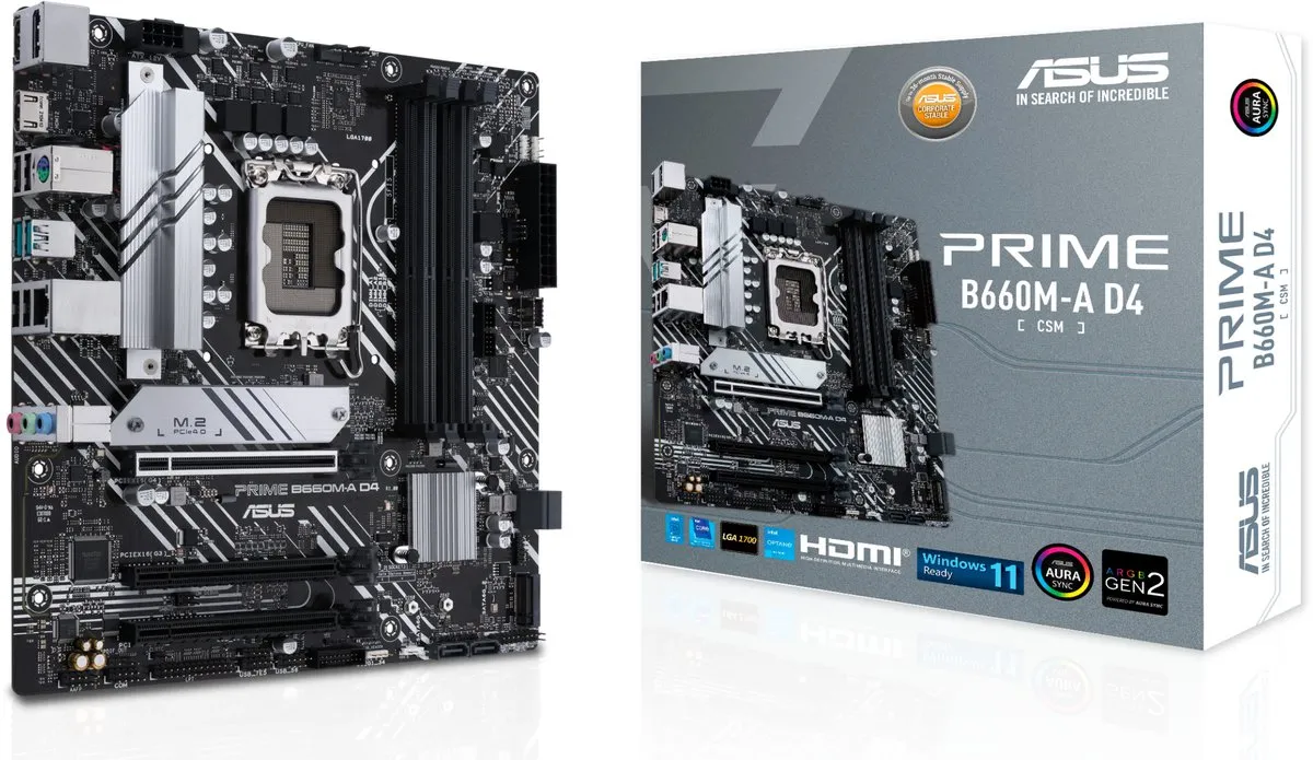 ASUS PRIME B660M-A D4-CSM Moederbord