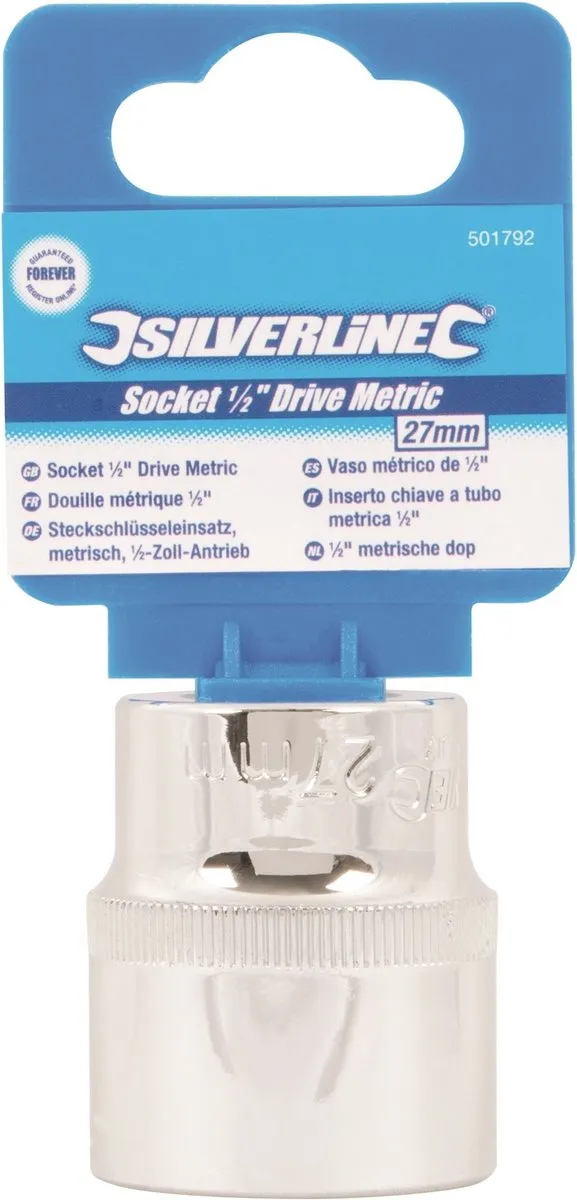 Silverline Zeskantige Metrische Dop 27mm
