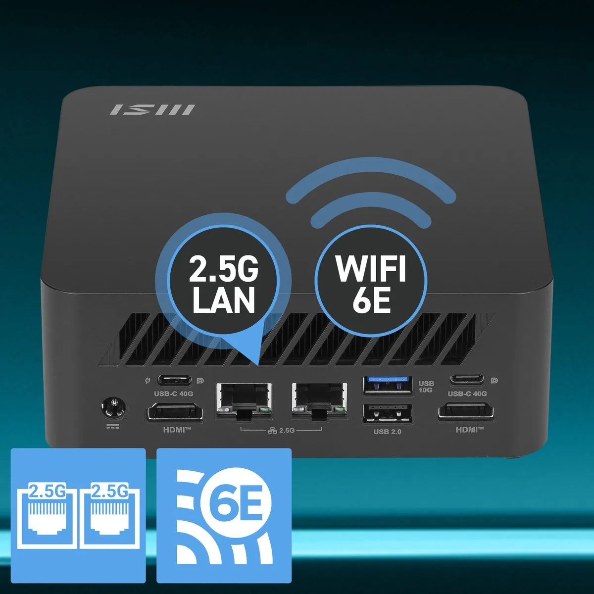 MSI Cubi Z AI 8M-006BEU Mini PC - Zwart