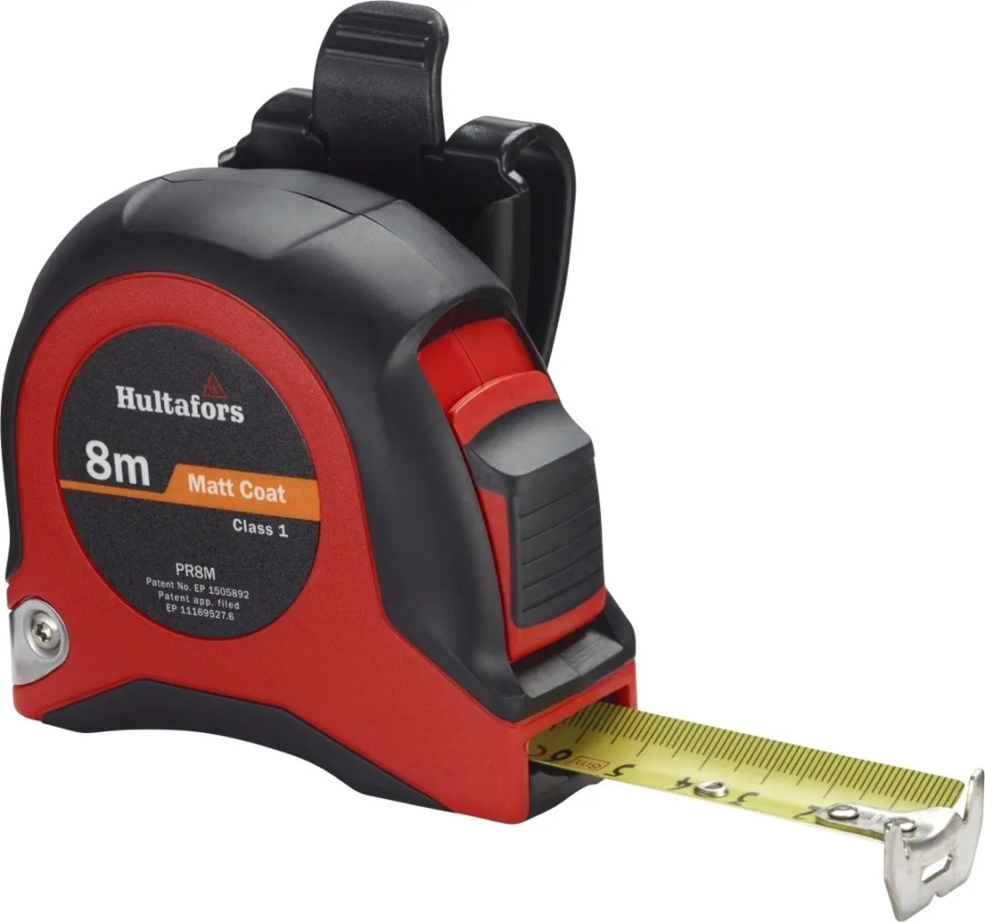 Hultafors PR 8M Rolmaat 8m x 25mm - Geel