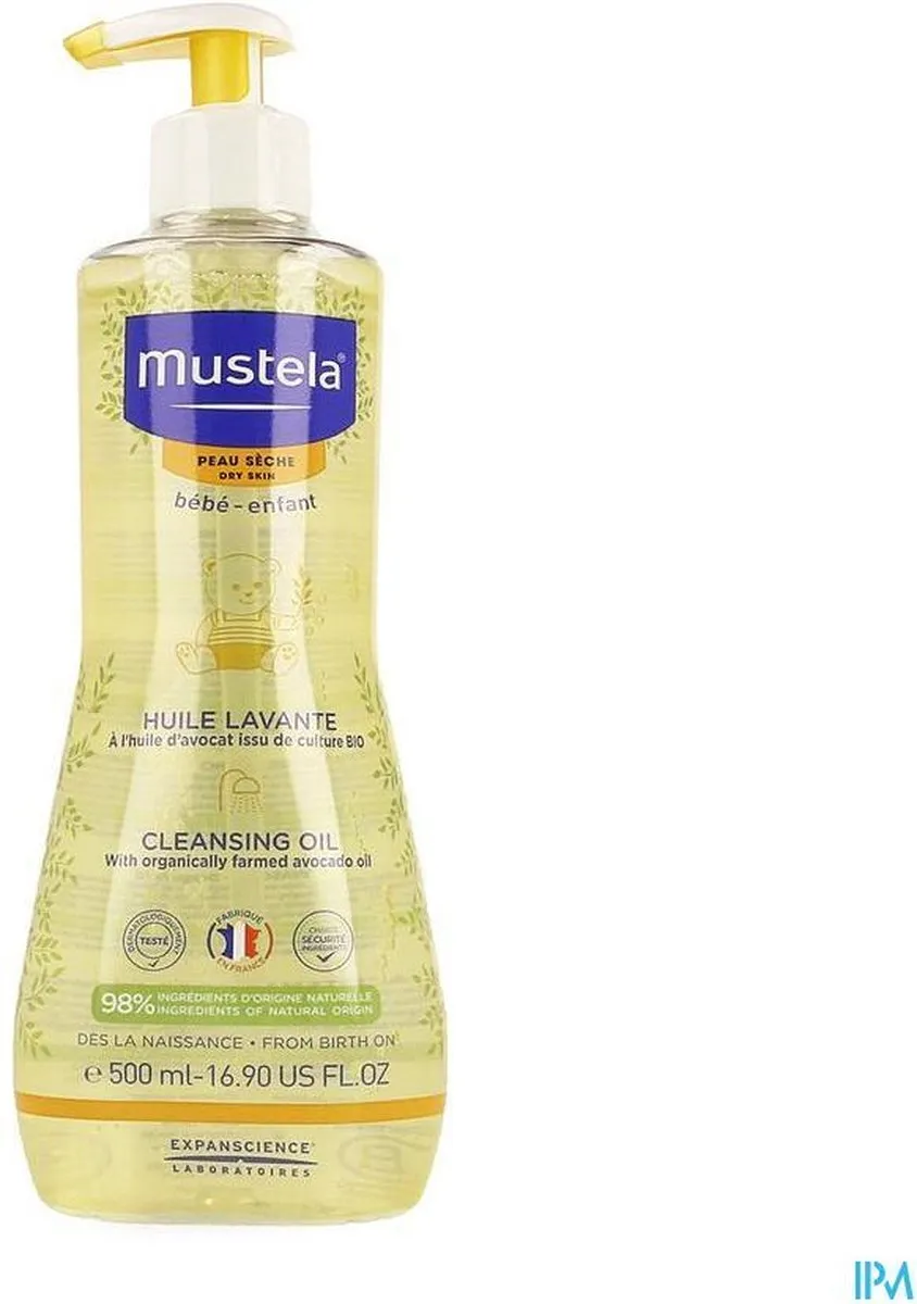 Mustela Doucheolie Bébé 500ml - afbeelding 6 van 6
