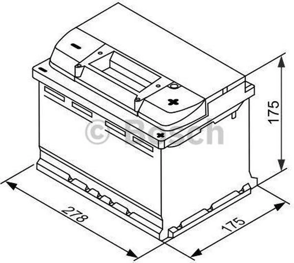 Bosch S4E070 Accu EFB 12V 70Ah - Auto Start/Stop - afbeelding 6 van 6