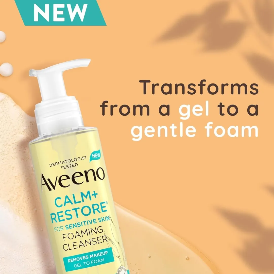 Aveeno Face CALM+RESTORE Gezichtschuimreiniger 200ml - Gevoelige Huid