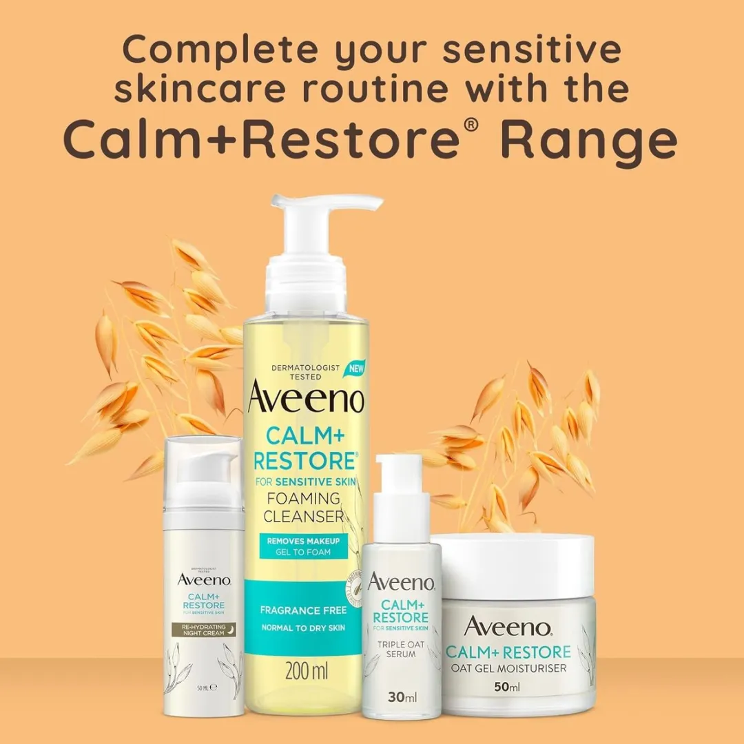 Aveeno Face CALM+RESTORE Gezichtschuimreiniger 200ml - Gevoelige Huid