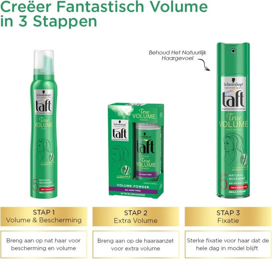 Schwarzkopf Taft True Volume Haarmousse 200ml