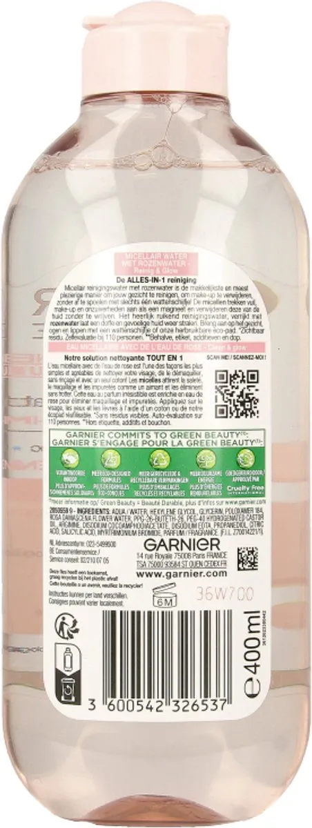Garnier SkinActive Micellair Reinigingswater 400ml
