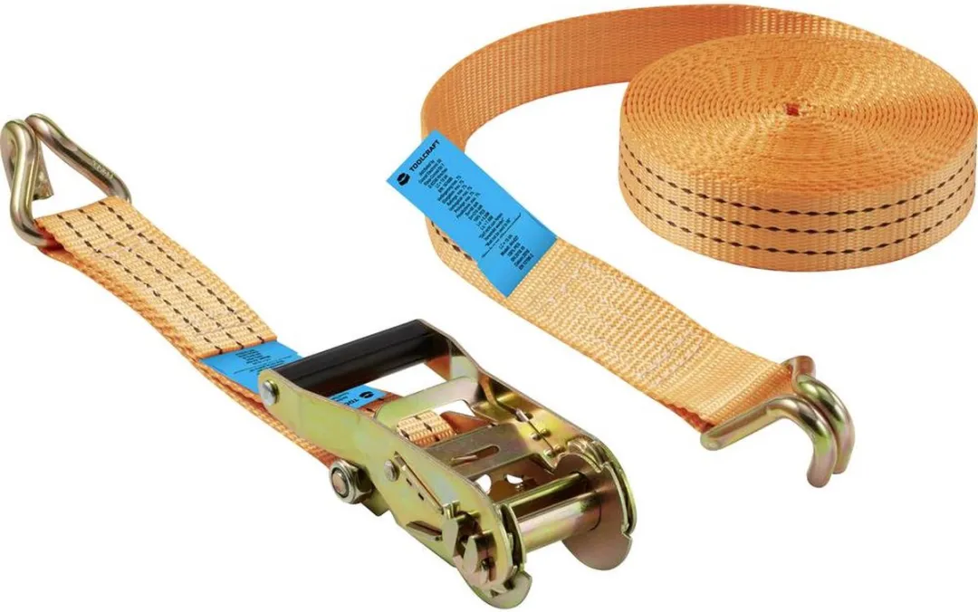 TOOLCRAFT Spanband 1500 daN 8000x38mm Oranje