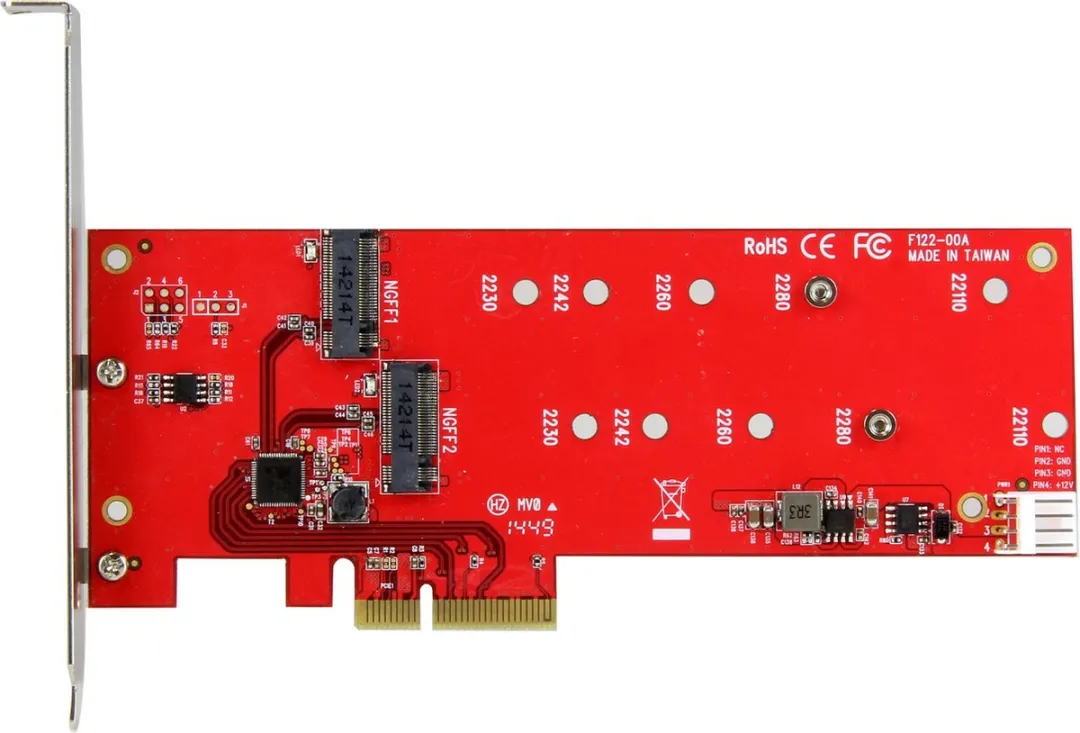 Startech PEX2M2 M.2 SSD Controllerkaart - PCIe - afbeelding 6 van 6