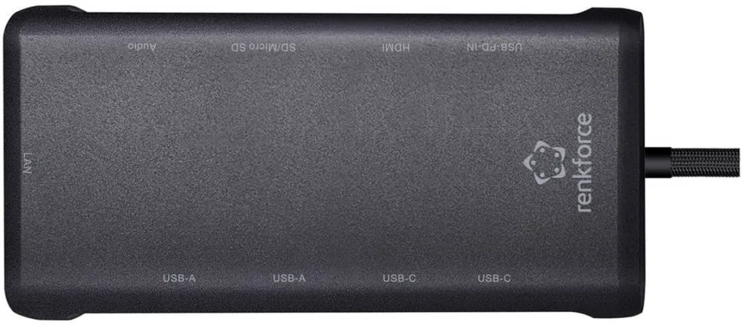 Renkforce RF-6700434 USB-C Dockingstation - Zwart