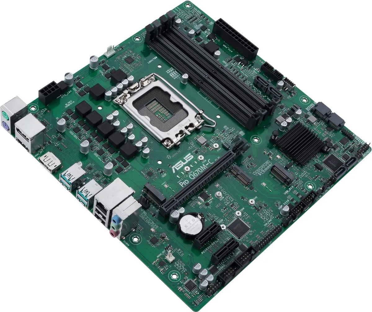 ASUS PRO Q670M-C-CSM Micro-ATX Moederbord - LGA 1700