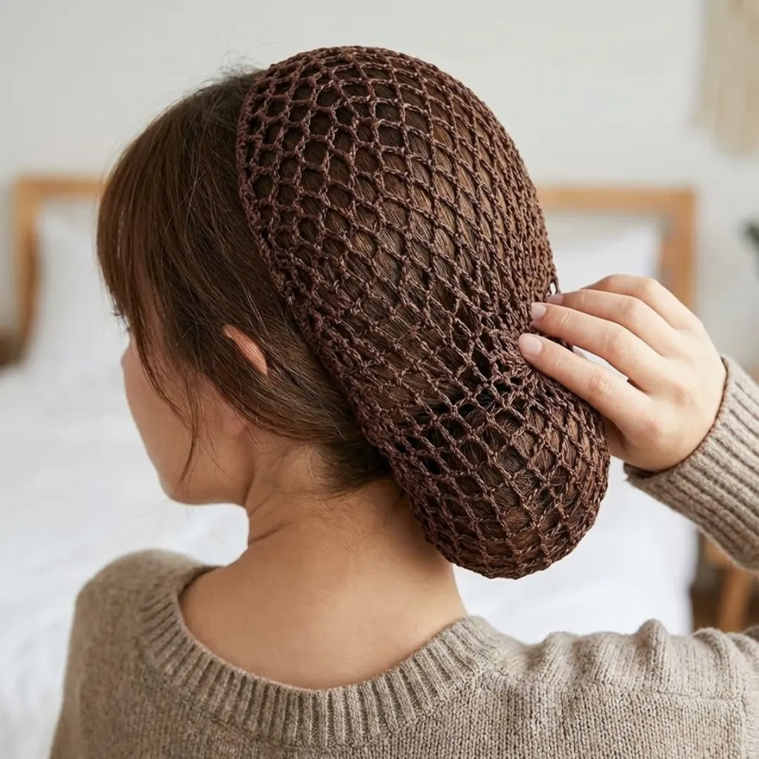 Nuvex Gehaakte Haarnetjes - Zwart & Bruin