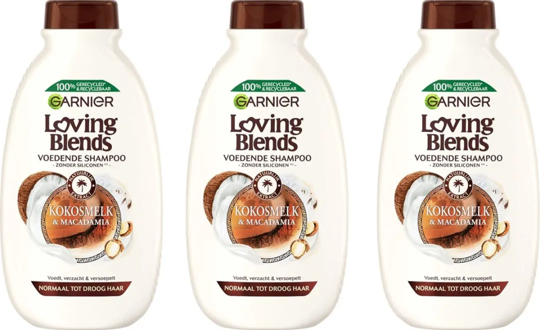 Garnier Loving Blends Shampoo Kokosmelk & Macadamia