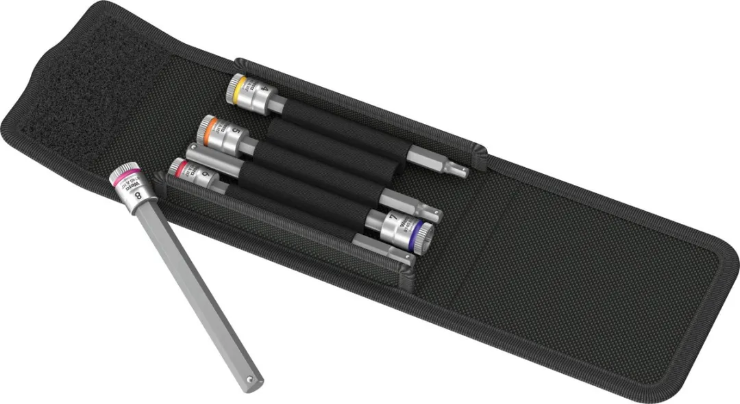 Wera 8740 Dopsleutel-bitinzetset 1/4" - 5-delig SW 4-8mm