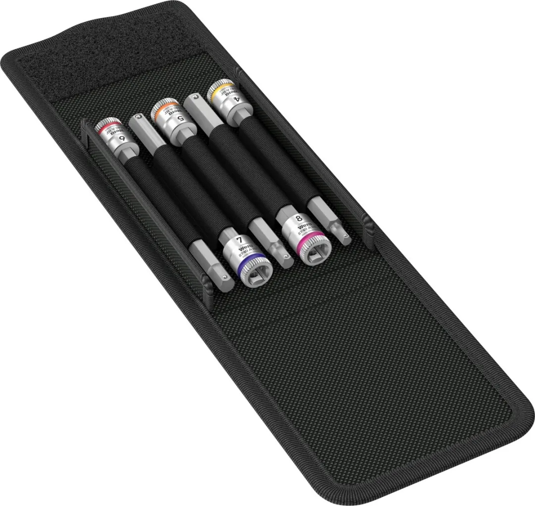 Wera 8740 Dopsleutel-bitinzetset 1/4" - 5-delig SW 4-8mm