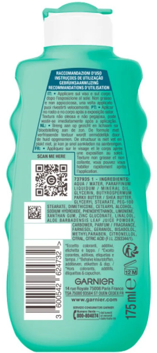 Garnier Ambre Solaire Aftersun Melk 175ml - 6 Stuks