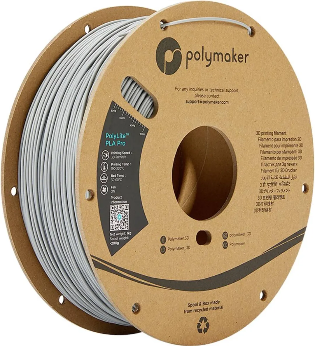 Polymaker PolyLite PLA Pro Filament 1.75mm 1000g