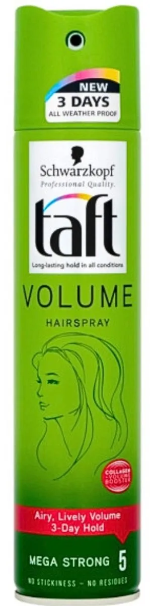 Schwarzkopf Taft True Volume Haarspray 250ml - 6 Stuks