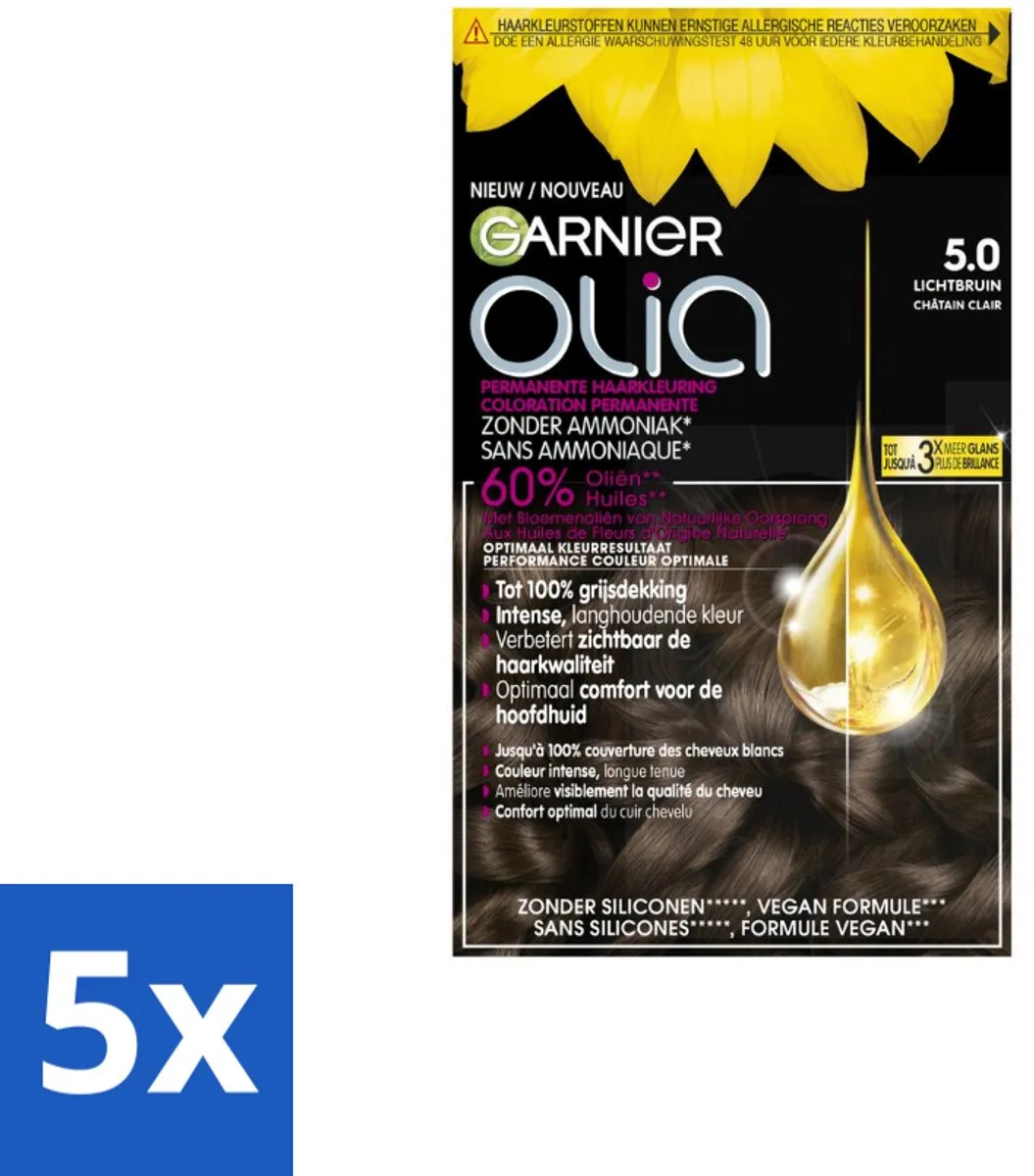 Garnier Olia 5 Haarkleuring Lichtbruin
