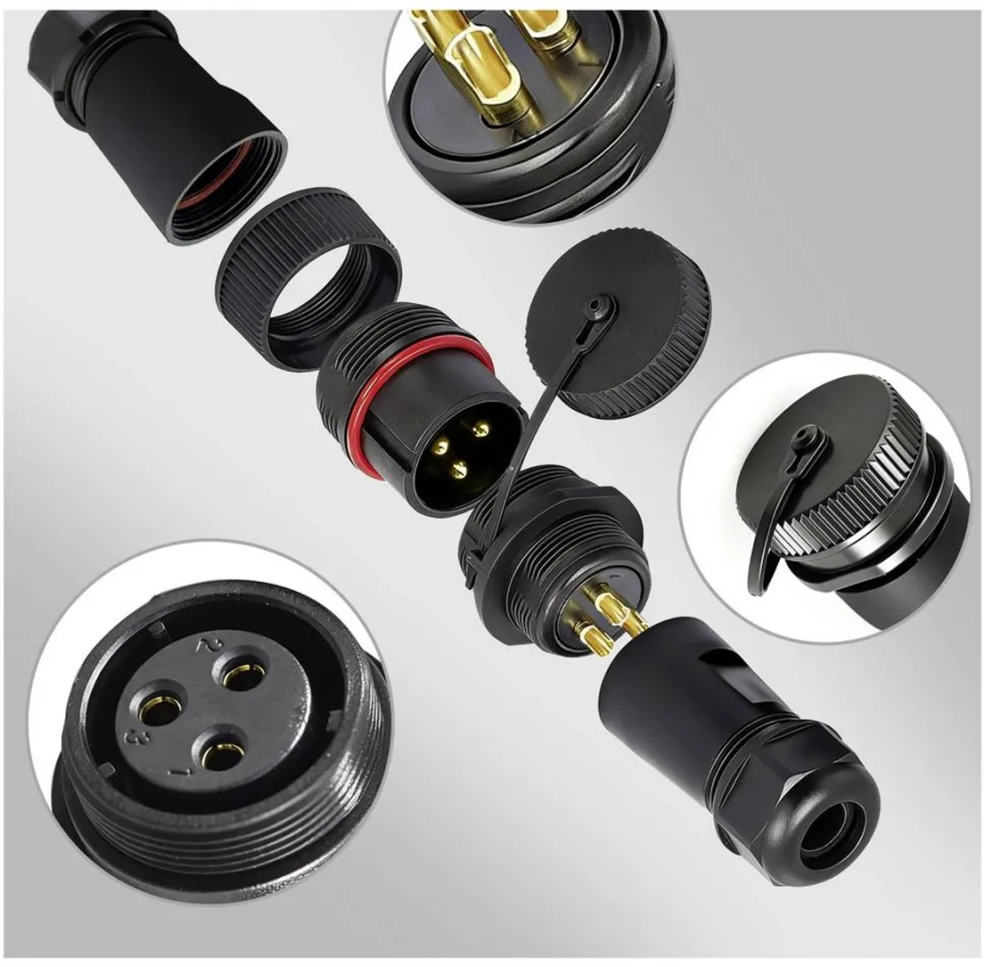 Tru Components 1094580 Ronde Connector Adapter - 3 Polen