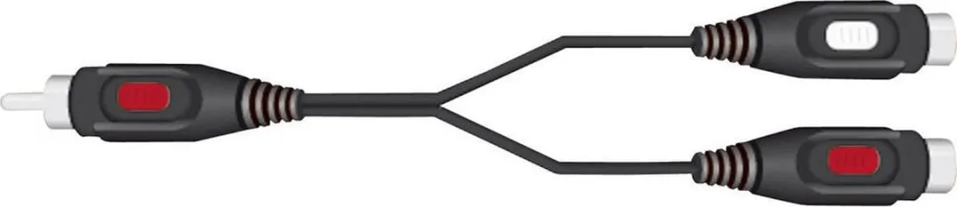 SpeaKa Professional SP-7869820 Cinch Y-adapter - 2x Cinch - Zwart