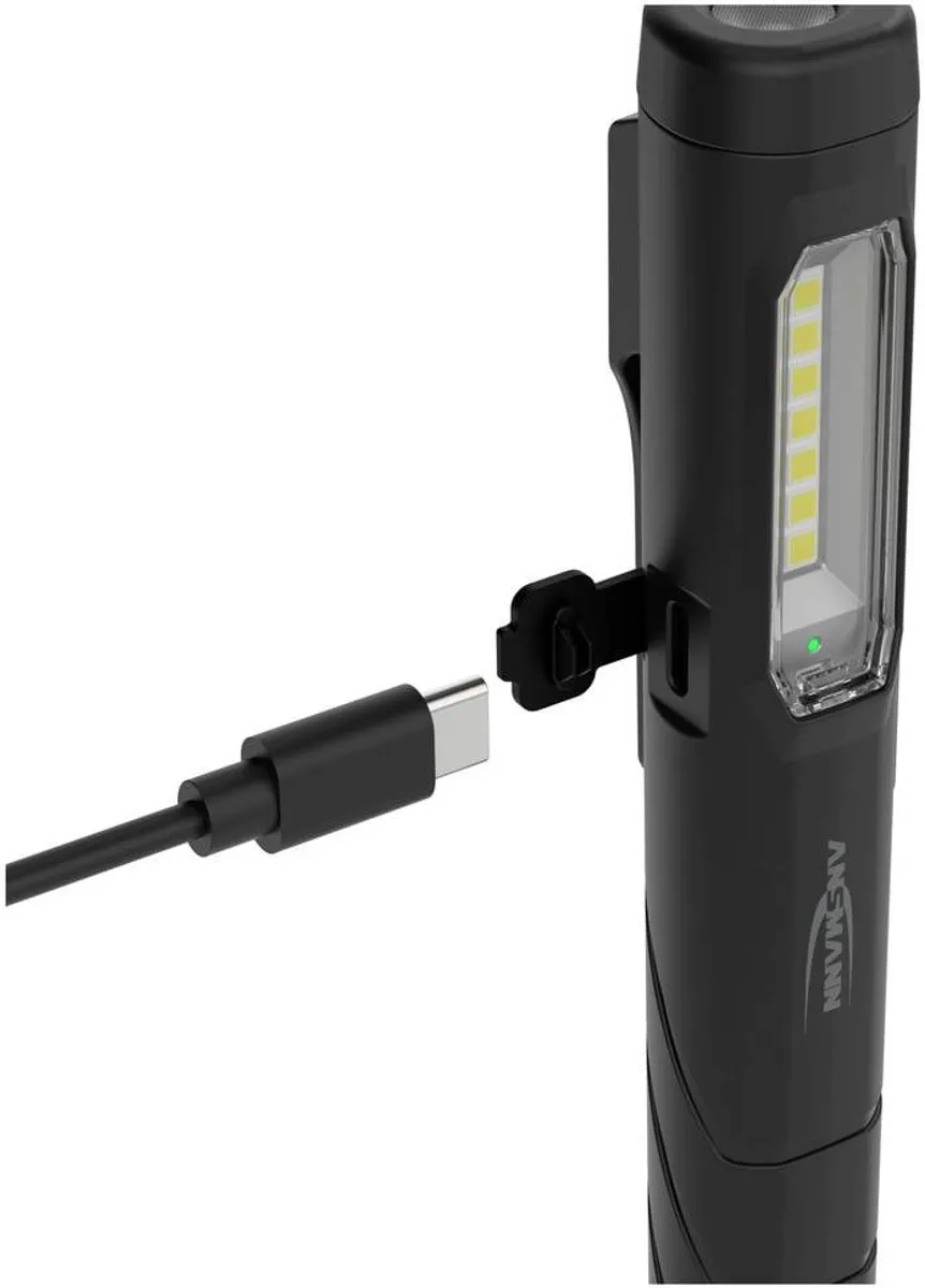 Ansmann Profi Penlight PL210R - Accu LED - Zwart