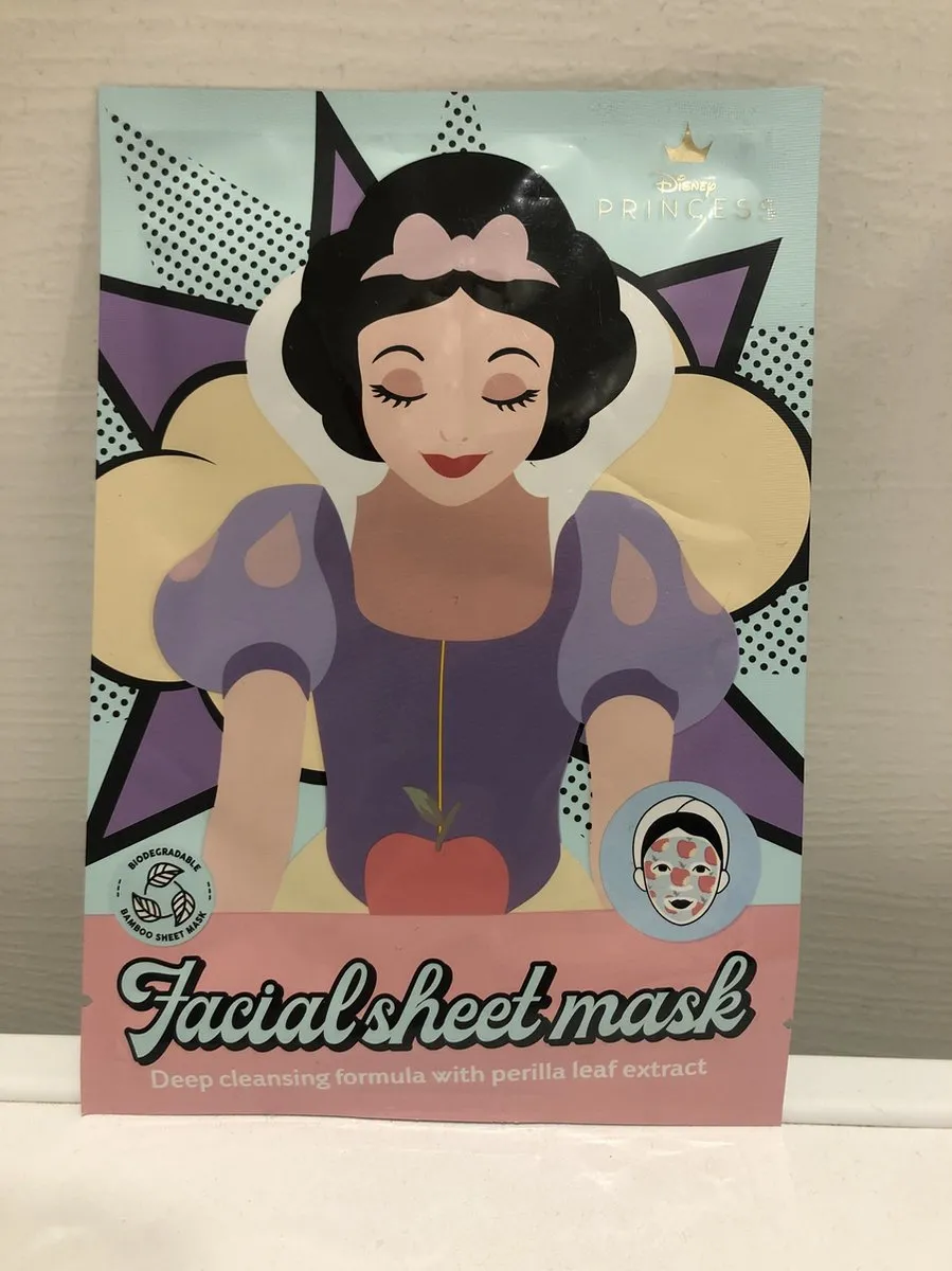 Disney Princess Bamboe Gezichtsmasker Sneeuwwitje