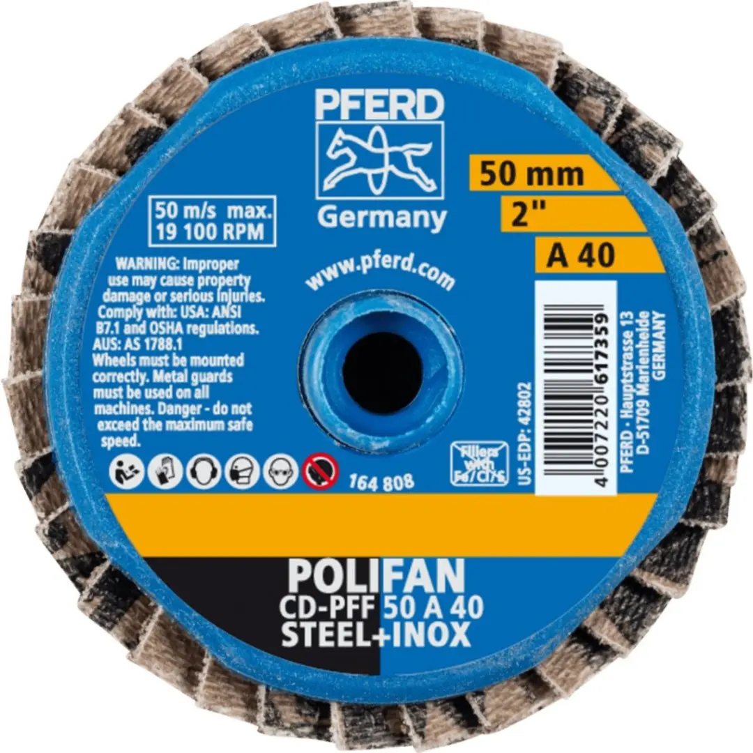 Pferd CombiDisc-Mini-POLIFAN Lamellenschijf Ø50mm