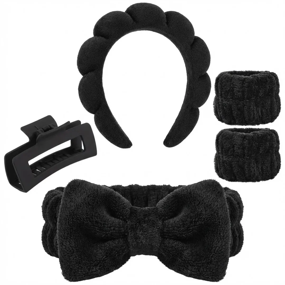 NuveX Haaraccessoires Set 5-delig - Zwart
